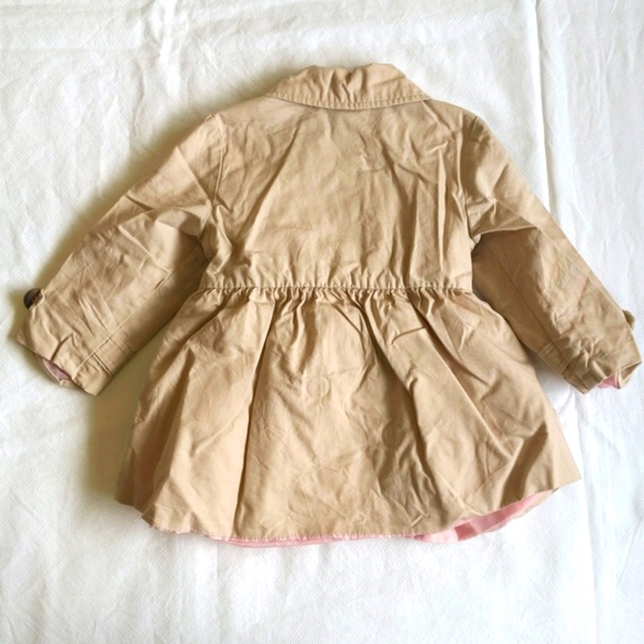 joe fresh double breasted lined trench coat 12-18 months baby toddler girls - Picture 7 of 7